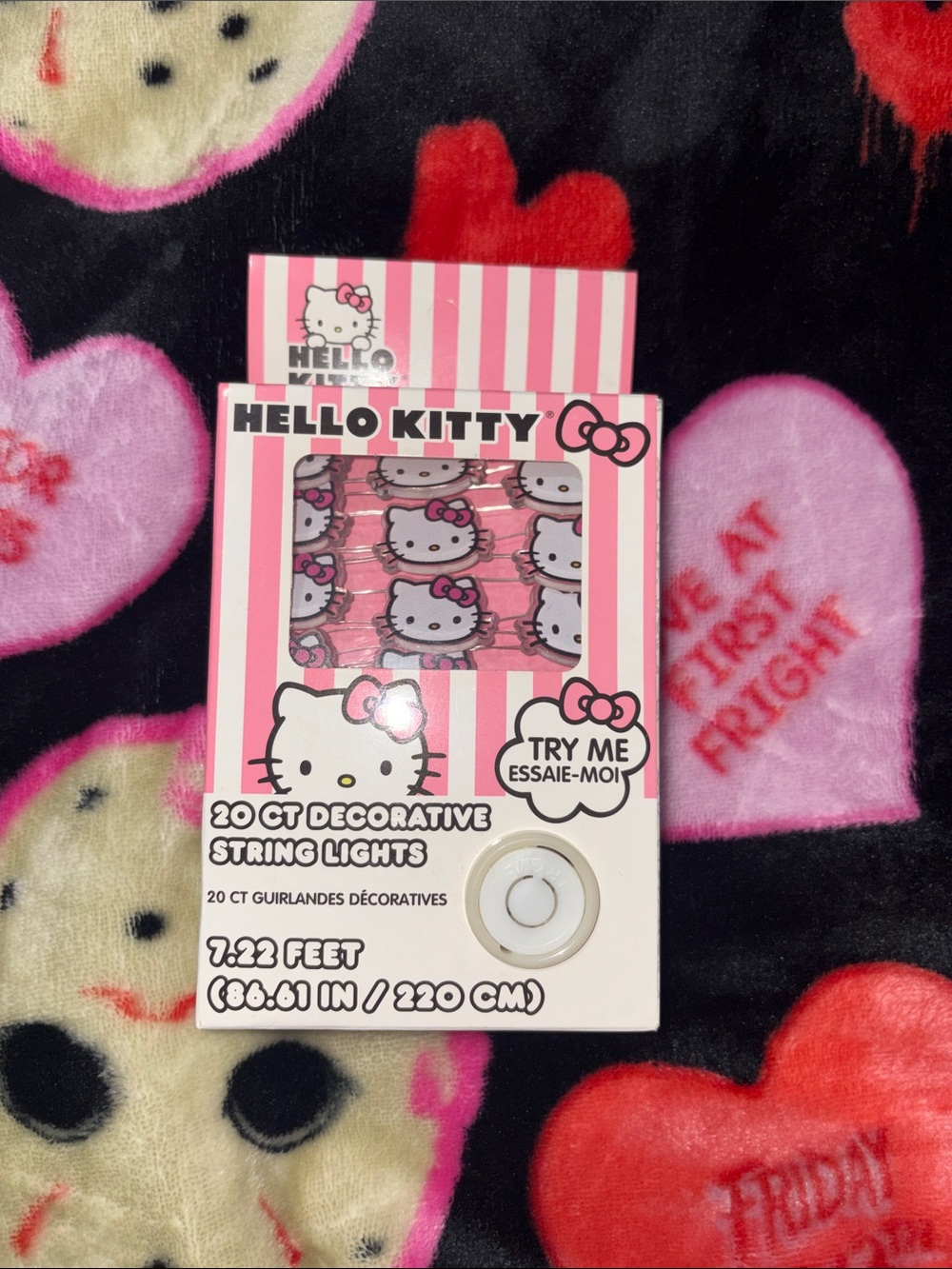 Hello Kitty Pink and White Character String Lights